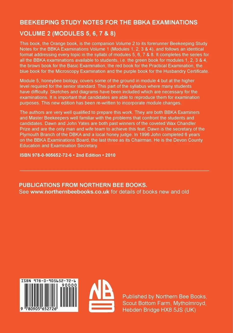 Rückseite: 9780905652726 | BEEKEEPING STUDY NOTES for the BBKA EXAMINATIONS | Dawn Yates (u. a.)