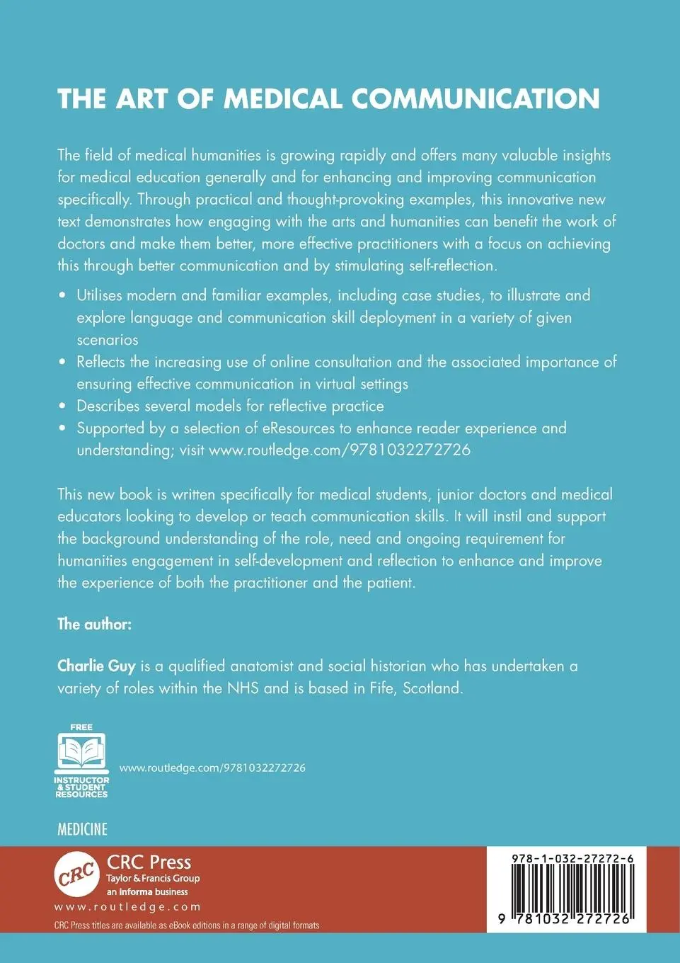 Rückseite: 9781032272726 | The Art of Medical Communication | Charlie Guy | Taschenbuch | 2023