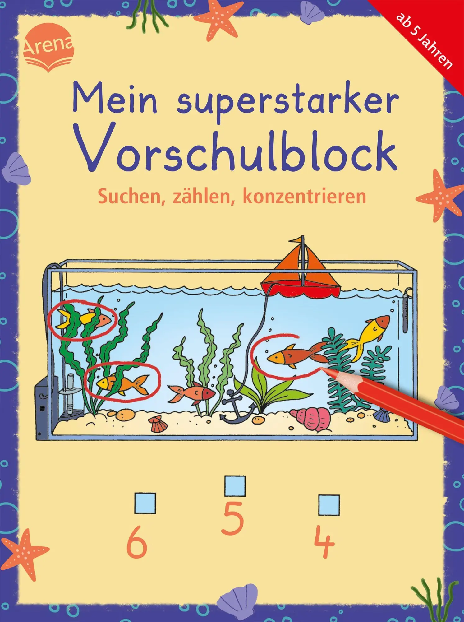 Cover: 9783401722726 | Mein superstarker Vorschulblock. Suchen, zählen, konzentrieren | Buch