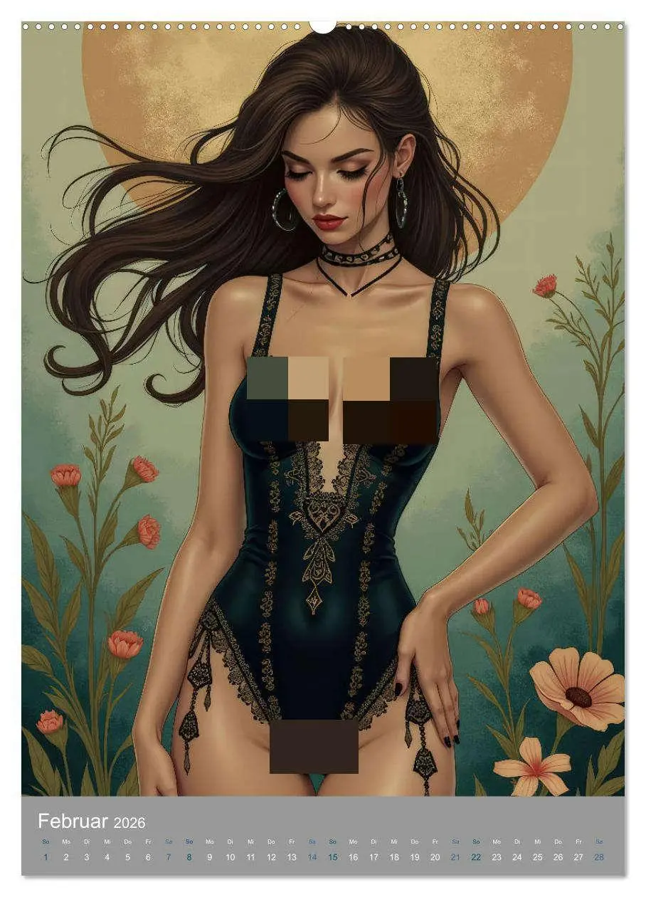 Bild: 9783457262726 | Boho Verführung (hochwertiger Premium Wandkalender 2026 DIN A2...