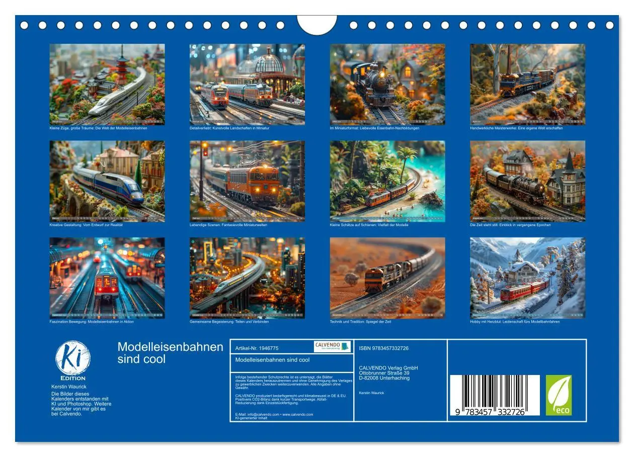Bild: 9783457332726 | Modelleisenbahnen sind cool (Wandkalender 2026 DIN A4 quer),...