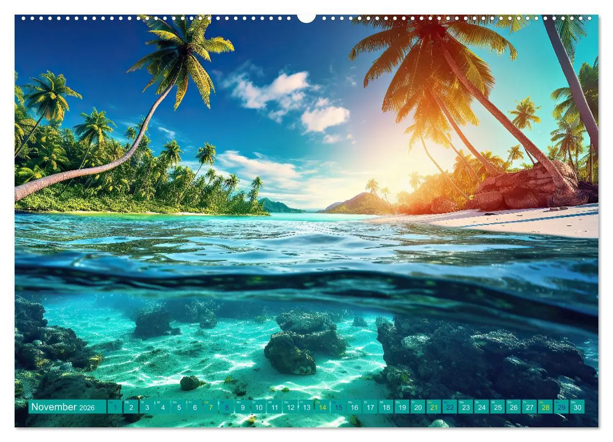 Bild: 9783457402726 | Sehnsucht Strandparadies (Wandkalender 2026 DIN A2 quer), CALVENDO...