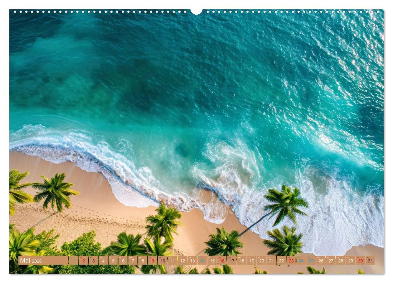Bild: 9783457402726 | Sehnsucht Strandparadies (Wandkalender 2026 DIN A2 quer), CALVENDO...
