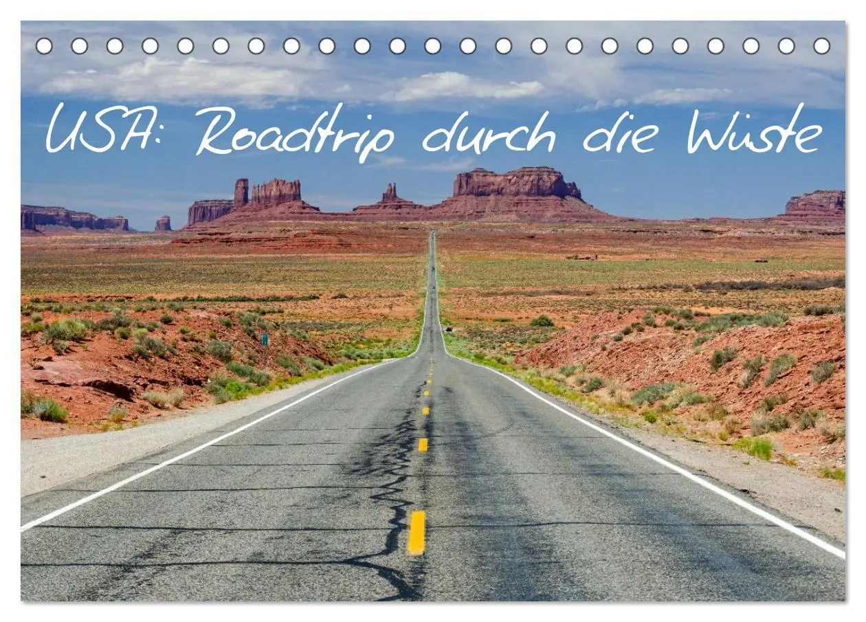 Cover: 9783516592726 | USA: Roadtrip durch die Wüste (Tischkalender 2026 DIN A5 quer),...