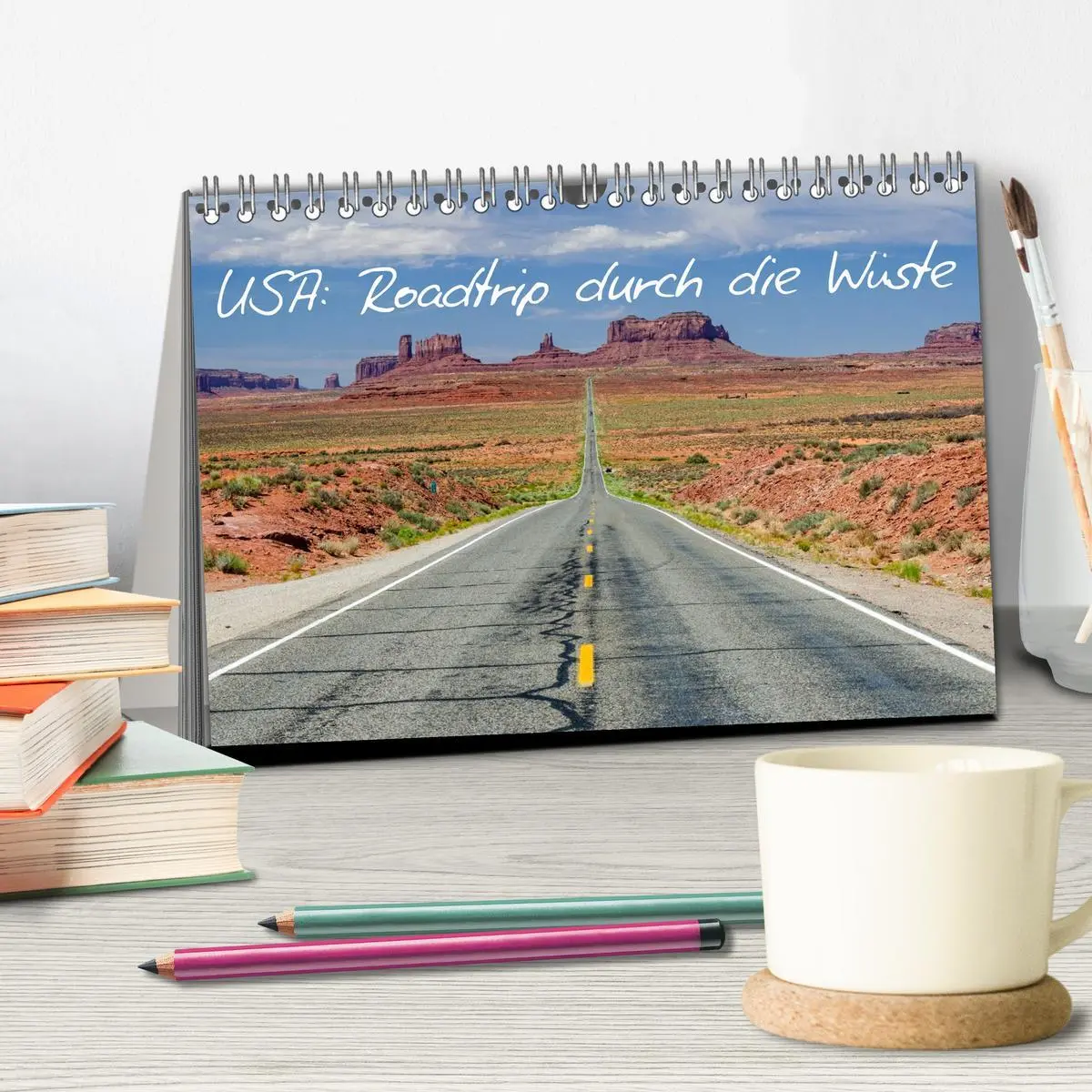 Bild: 9783516592726 | USA: Roadtrip durch die Wüste (Tischkalender 2026 DIN A5 quer),...