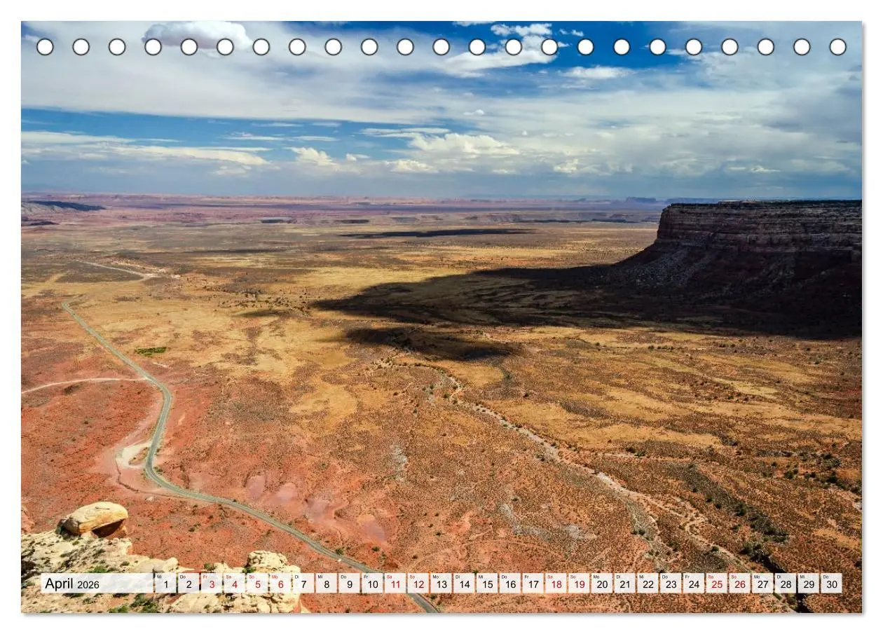 Bild: 9783516592726 | USA: Roadtrip durch die Wüste (Tischkalender 2026 DIN A5 quer),...