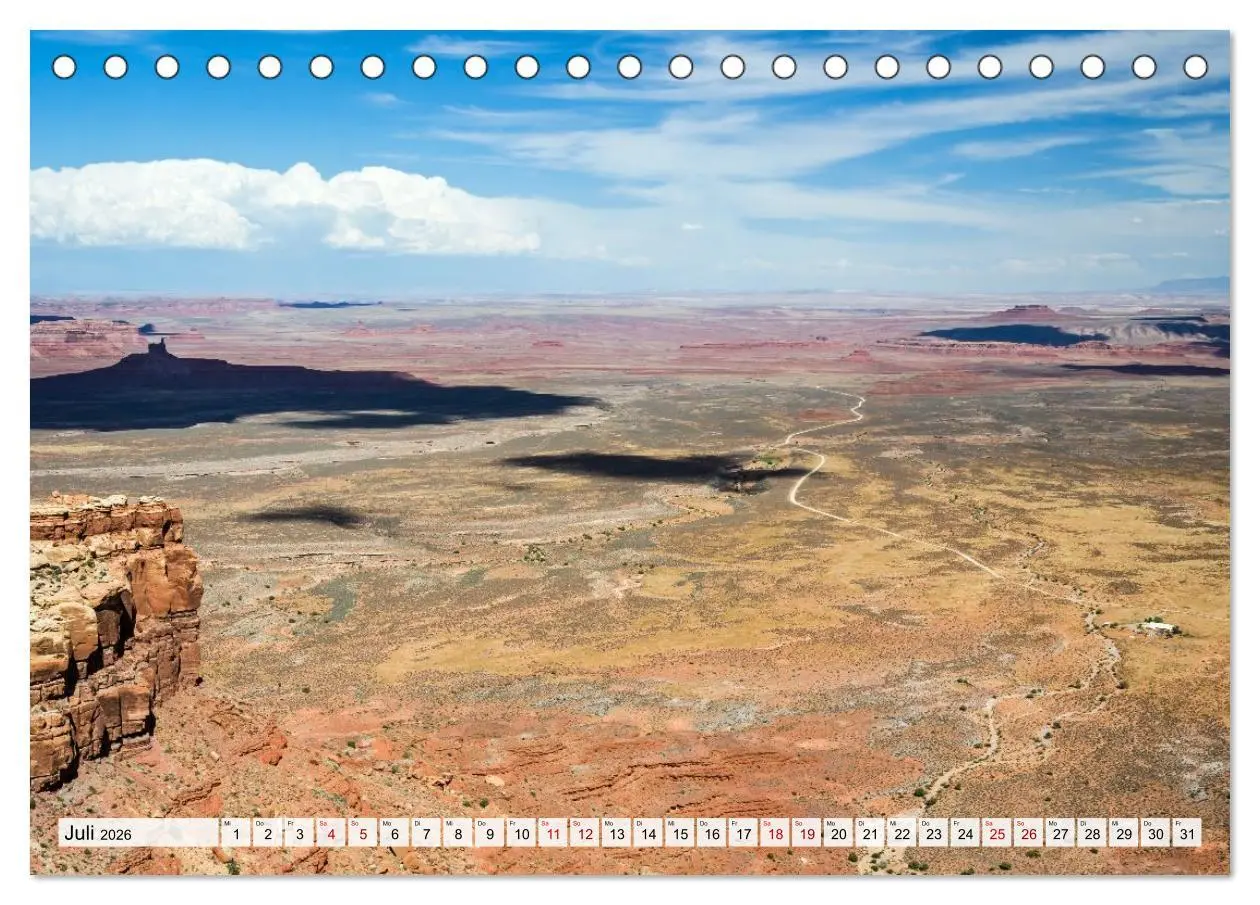 Bild: 9783516592726 | USA: Roadtrip durch die Wüste (Tischkalender 2026 DIN A5 quer),...