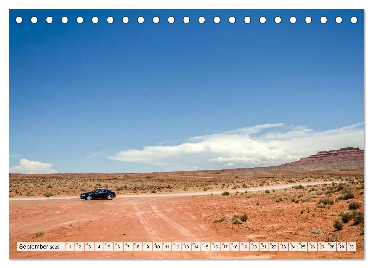 Bild: 9783516592726 | USA: Roadtrip durch die Wüste (Tischkalender 2026 DIN A5 quer),...