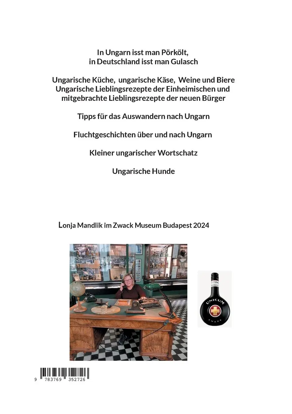 Rückseite: 9783769352726 | In Ungarn isst man Pörkölt, in Deutschland isst man Gulasch | Mandlik