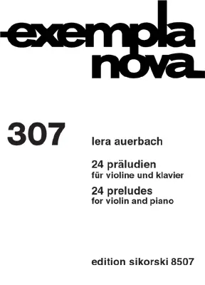 Cover: 9790003032726 | 24 Präludien für Violine und Klavier | Lera Auerbach | Buch | 2003
