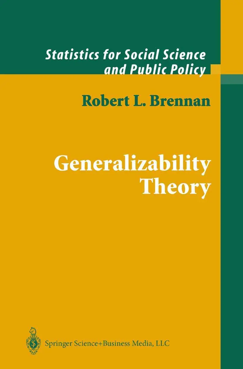 Cover: 9780387952826 | Generalizability Theory | Robert L. Brennan | Buch | xx | Englisch