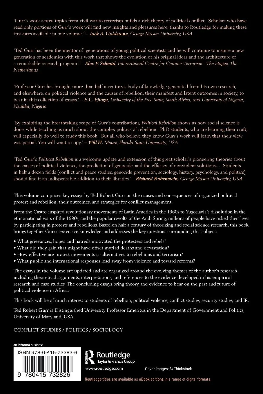 Rückseite: 9780415732826 | Political Rebellion | Causes, outcomes and alternatives | Gurr | Buch