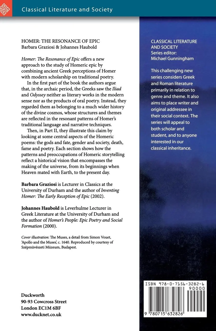 Rückseite: 9780715632826 | Homer | The Resonance of Epic | Barbara Graziosi (u. a.) | Taschenbuch