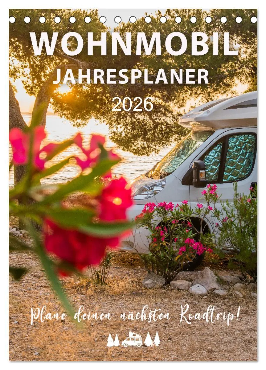 Cover: 9783516342826 | Wohnmobil Jahresplaner (Tischkalender 2026 DIN A5 hoch), CALVENDO...