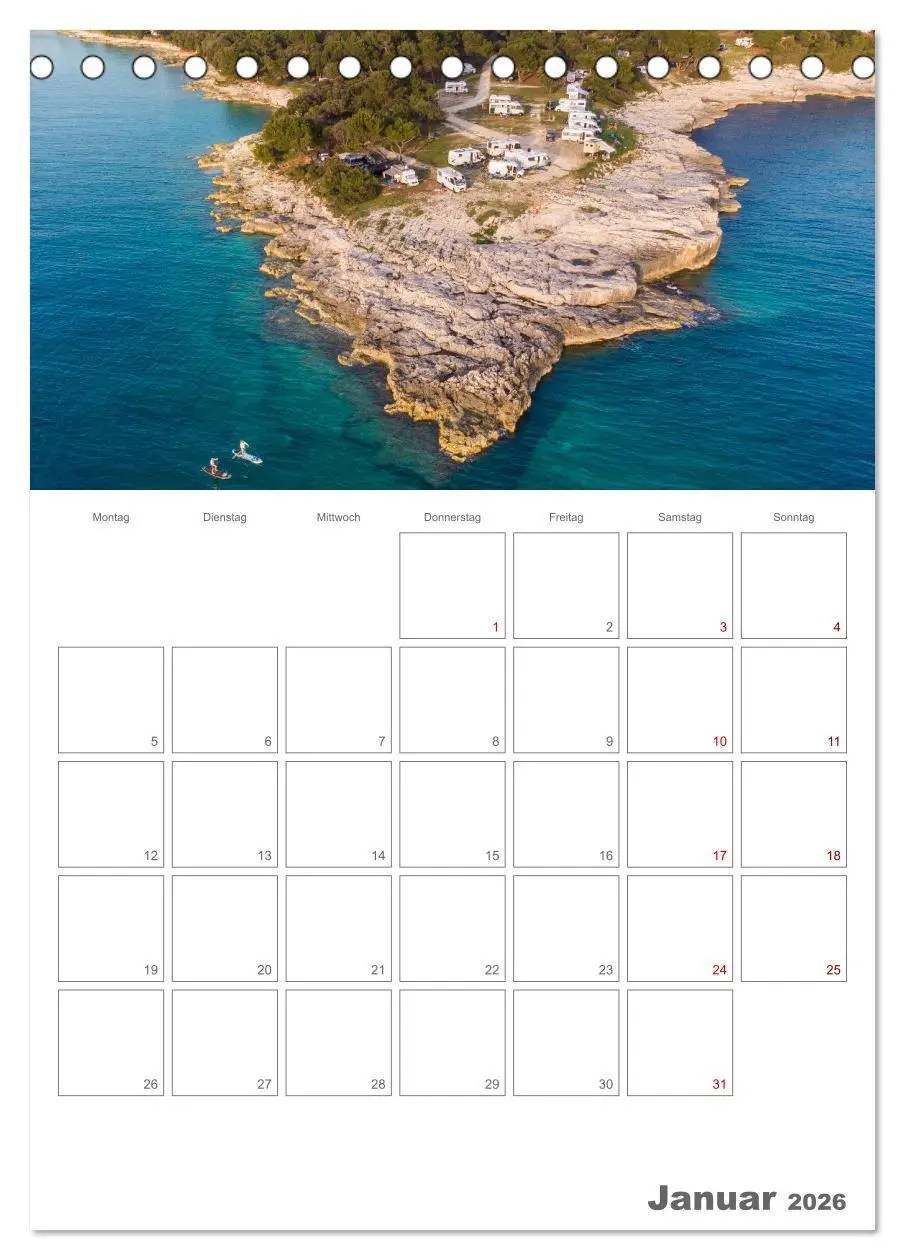 Bild: 9783516342826 | Wohnmobil Jahresplaner (Tischkalender 2026 DIN A5 hoch), CALVENDO...