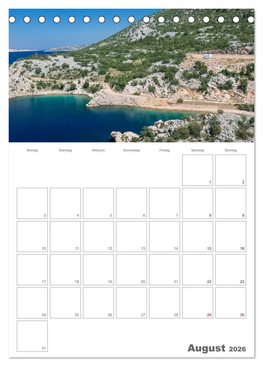 Bild: 9783516342826 | Wohnmobil Jahresplaner (Tischkalender 2026 DIN A5 hoch), CALVENDO...
