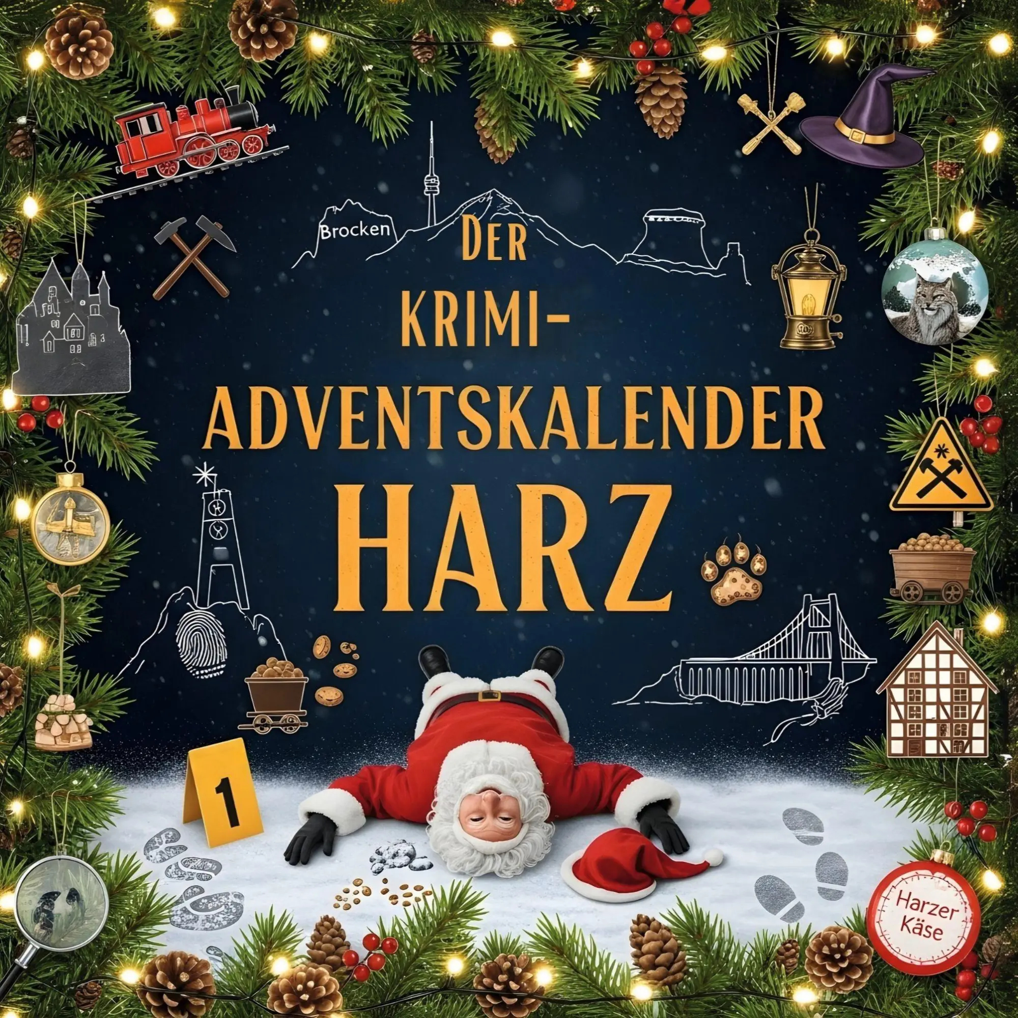 Cover: 9783695302826 | Der Krimi-Adventskalender Harz | Mordsverdächtig in 24 Akten | Maier