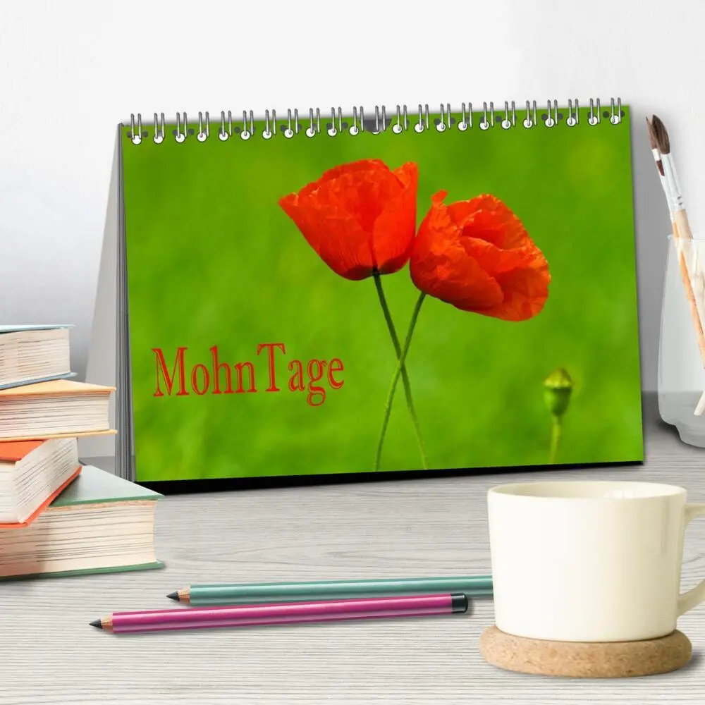 Bild: 9783435462926 | MohnTage (Tischkalender 2025 DIN A5 quer), CALVENDO Monatskalender