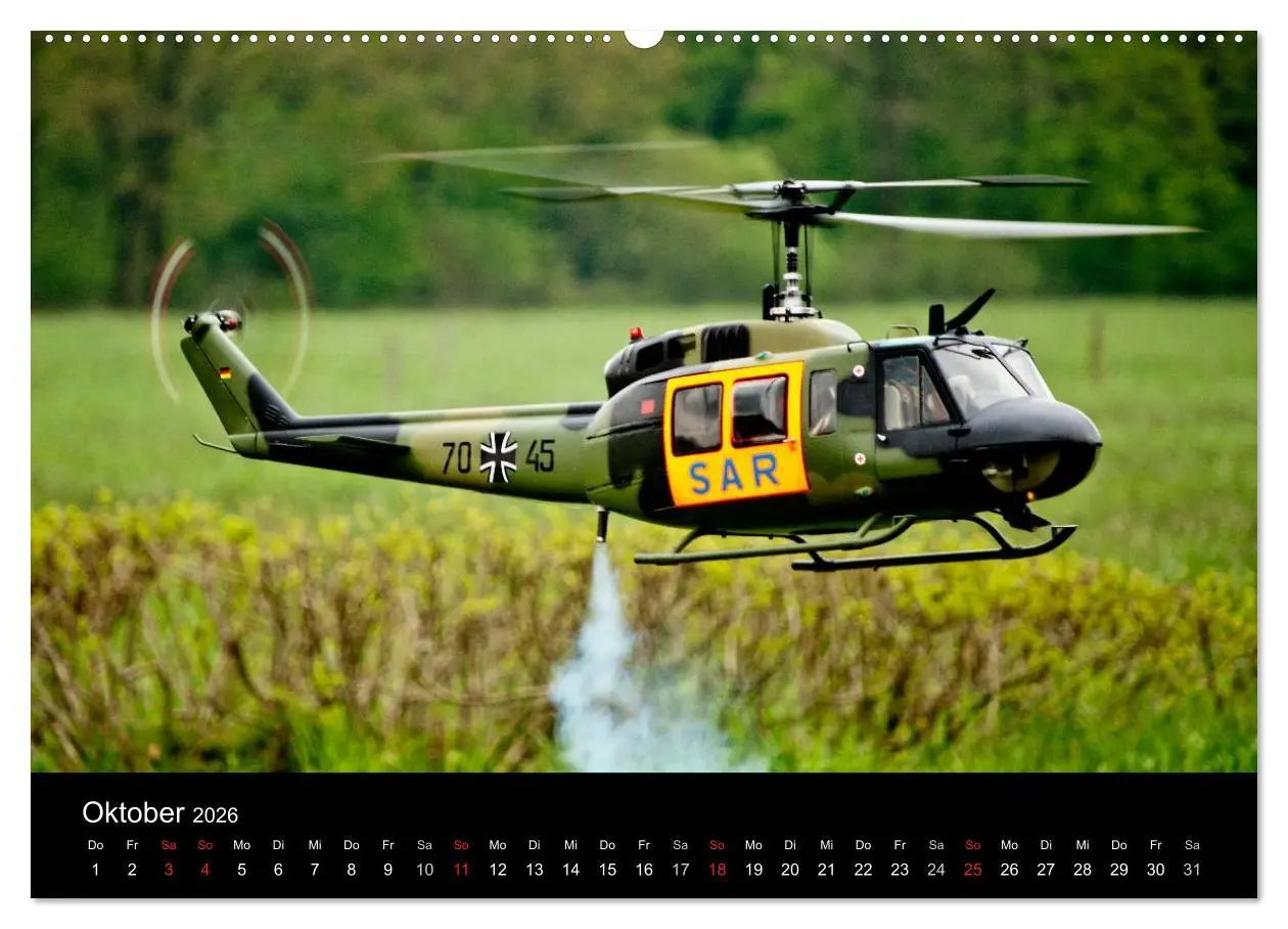 Bild: 9783516192926 | Modellhubschrauber (Wandkalender 2026 DIN A2 quer), CALVENDO...
