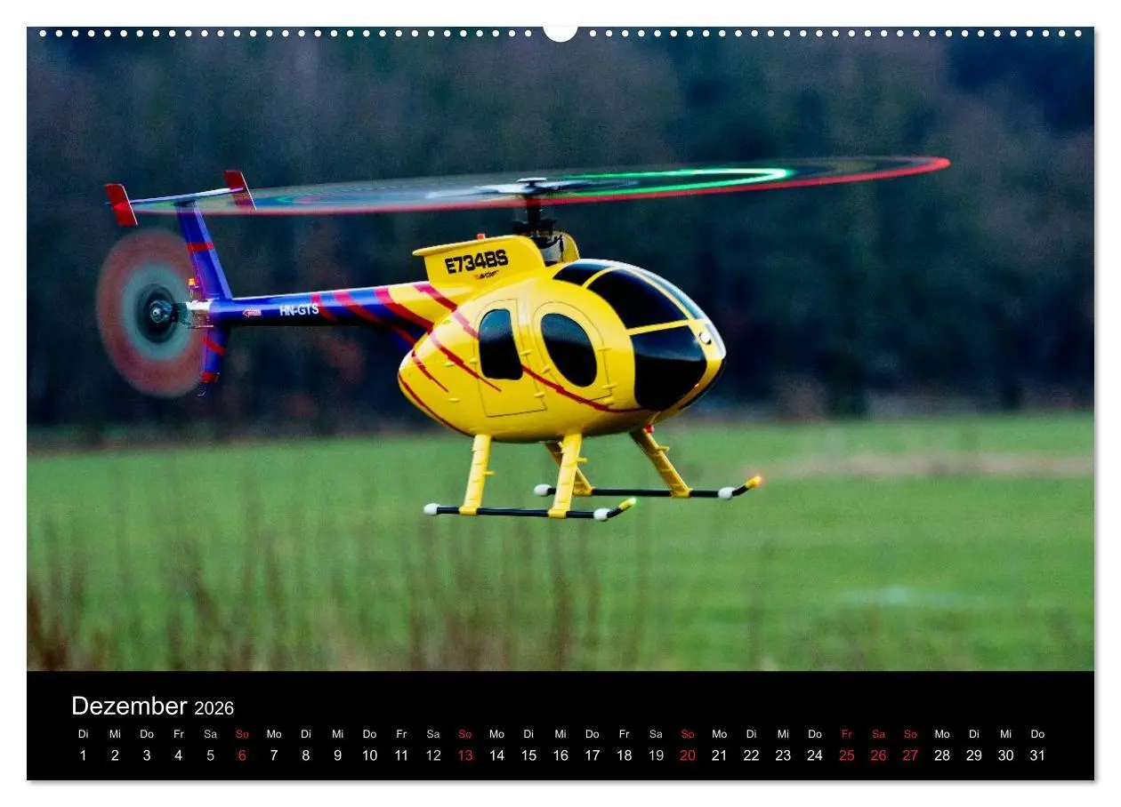 Bild: 9783516192926 | Modellhubschrauber (Wandkalender 2026 DIN A2 quer), CALVENDO...