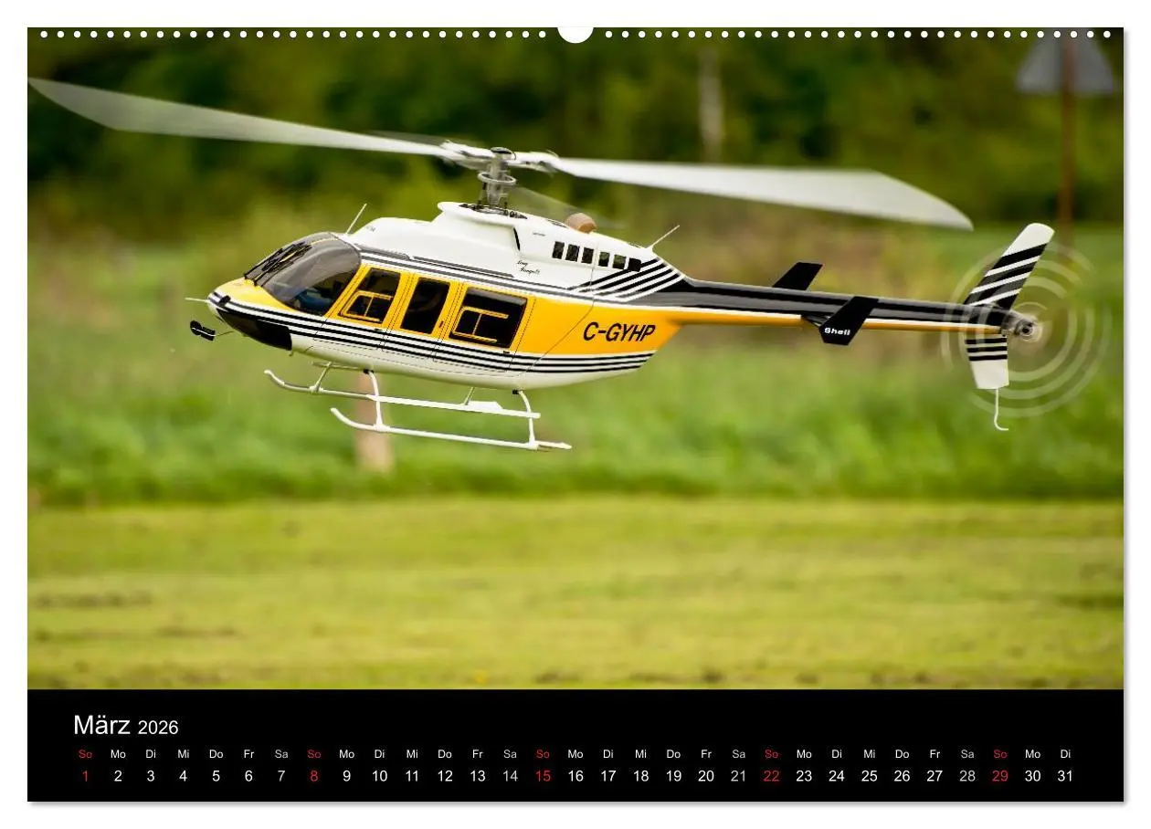 Bild: 9783516192926 | Modellhubschrauber (Wandkalender 2026 DIN A2 quer), CALVENDO...