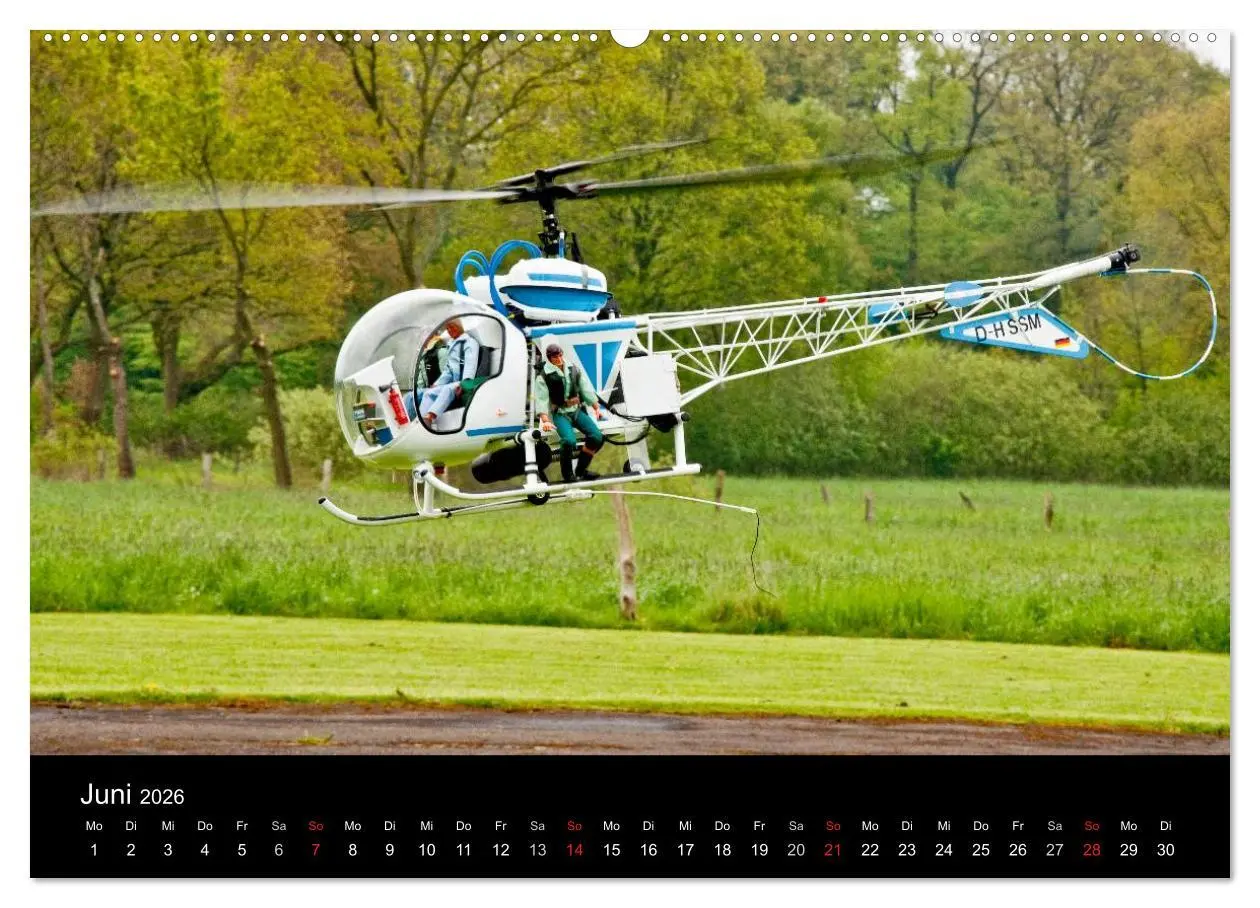 Bild: 9783516192926 | Modellhubschrauber (Wandkalender 2026 DIN A2 quer), CALVENDO...