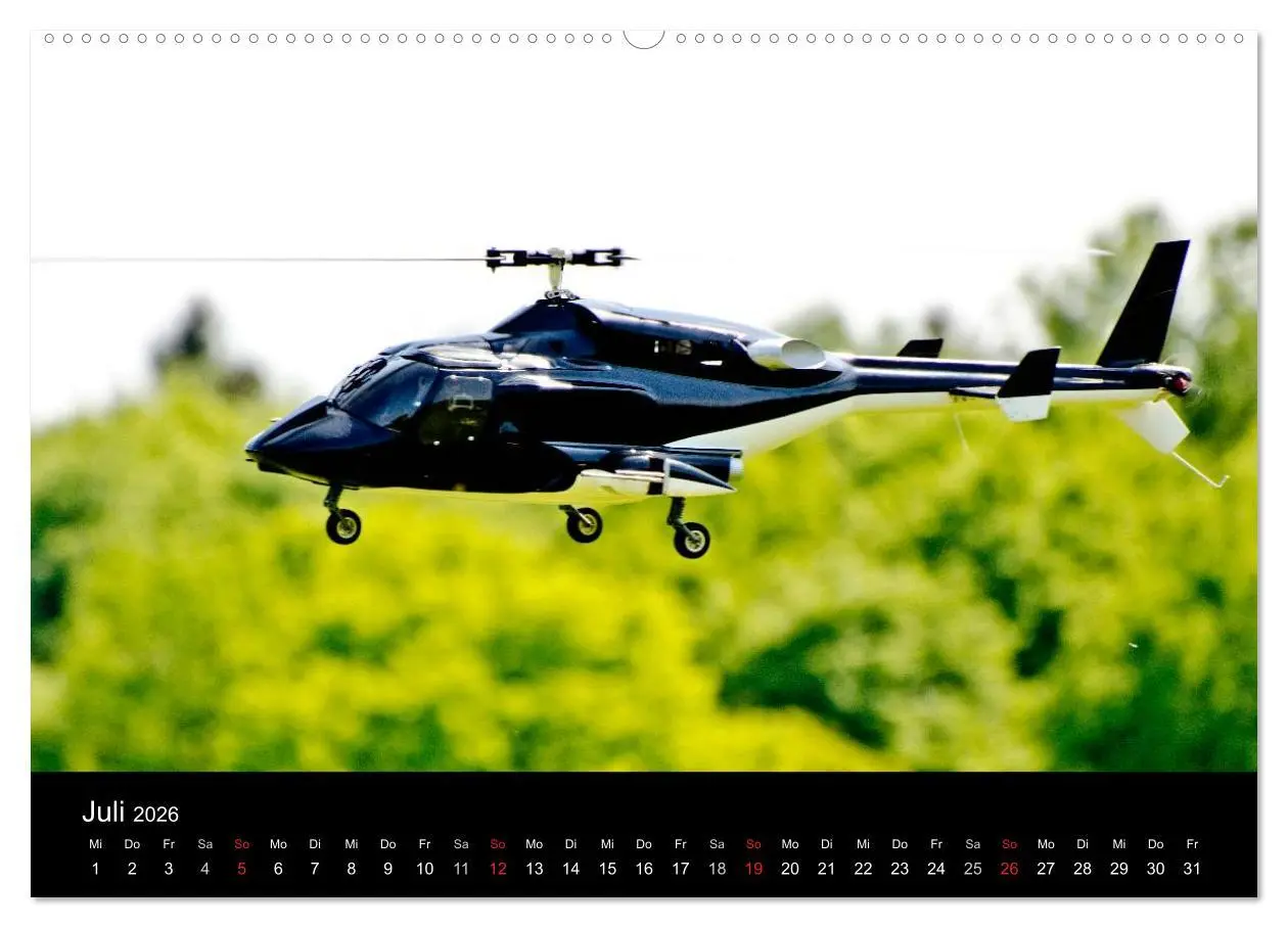 Bild: 9783516192926 | Modellhubschrauber (Wandkalender 2026 DIN A2 quer), CALVENDO...