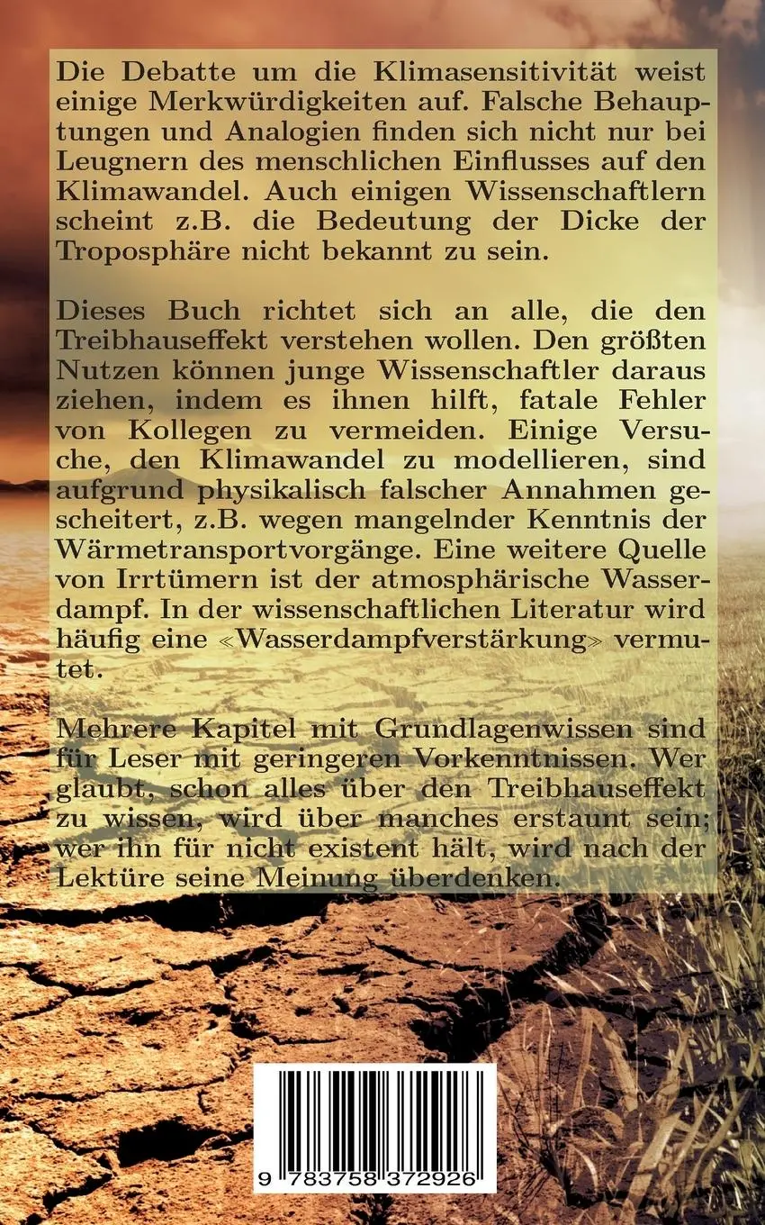 Rückseite: 9783758372926 | Wie funktioniert der Treibhauseffekt wirklich? | Jochen Ebel (u. a.)