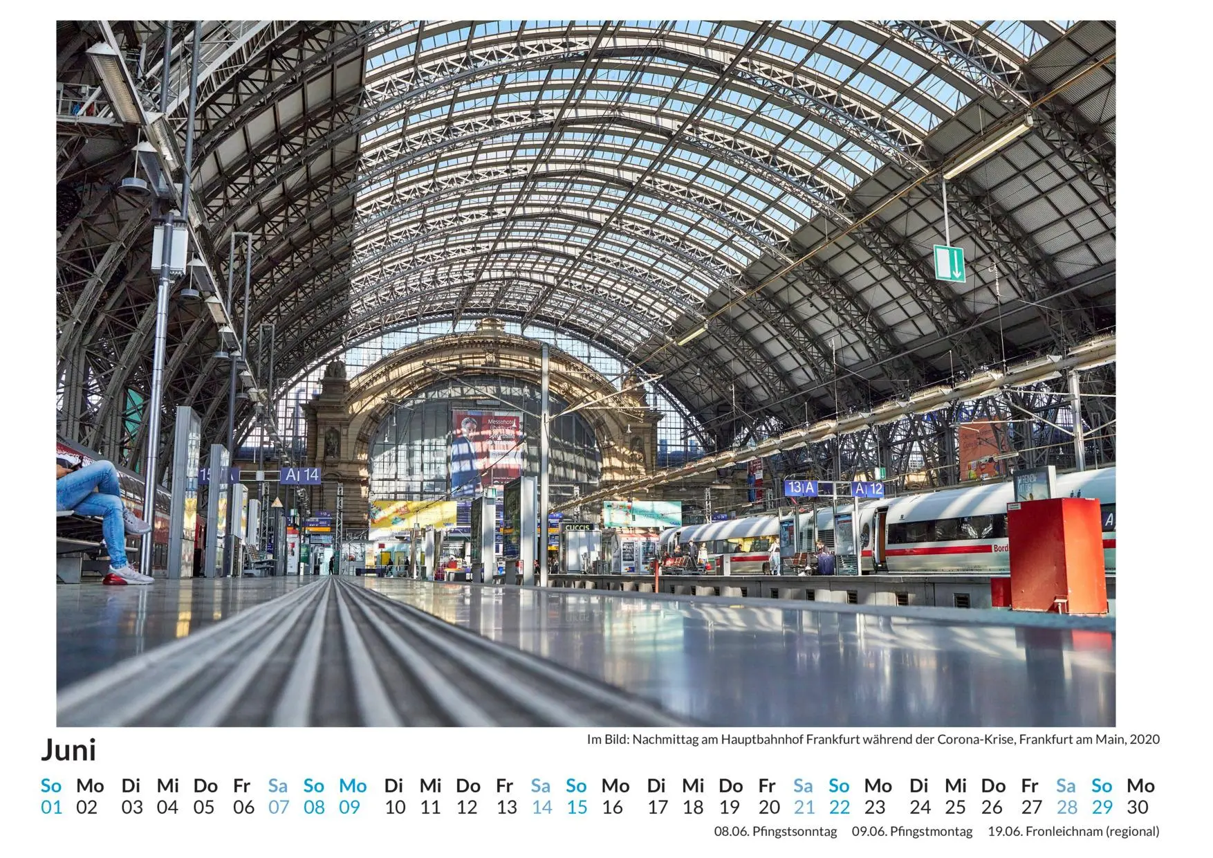 Bild: 9783759122926 | Bahnhöfe - (Wandkalender 2025, Kalender DIN A4 quer, Monatskalender...