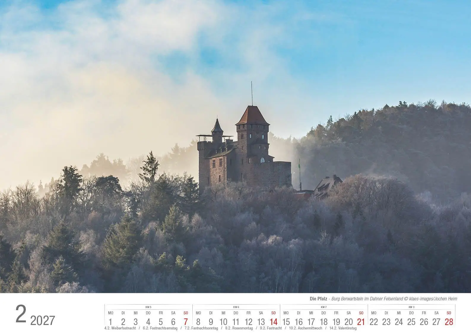 Bild: 9783965352926 | Die Pfalz 2027 Bildkalender A3 Spiralbindung | Holger Klaes | Kalender