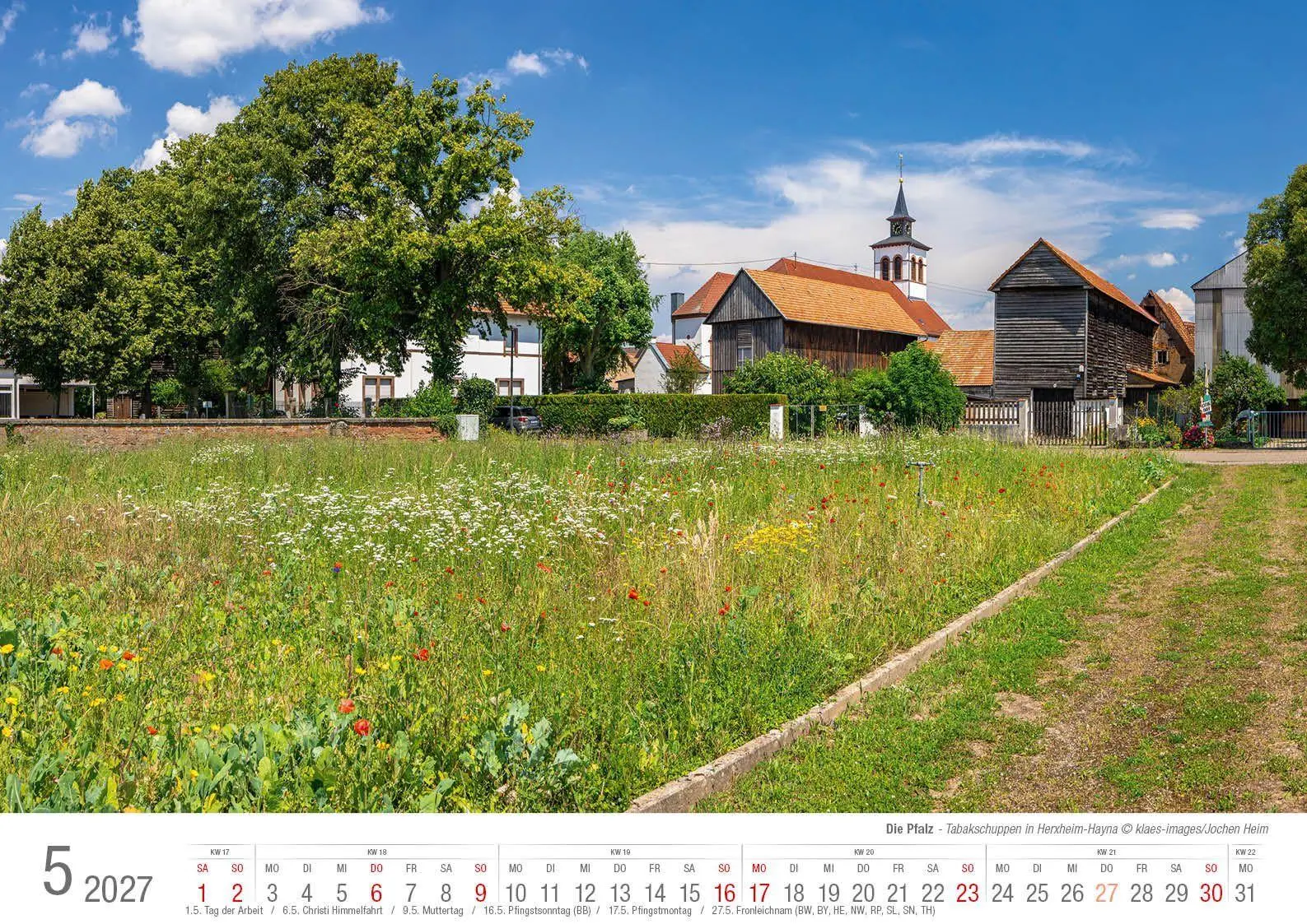 Bild: 9783965352926 | Die Pfalz 2027 Bildkalender A3 Spiralbindung | Holger Klaes | Kalender