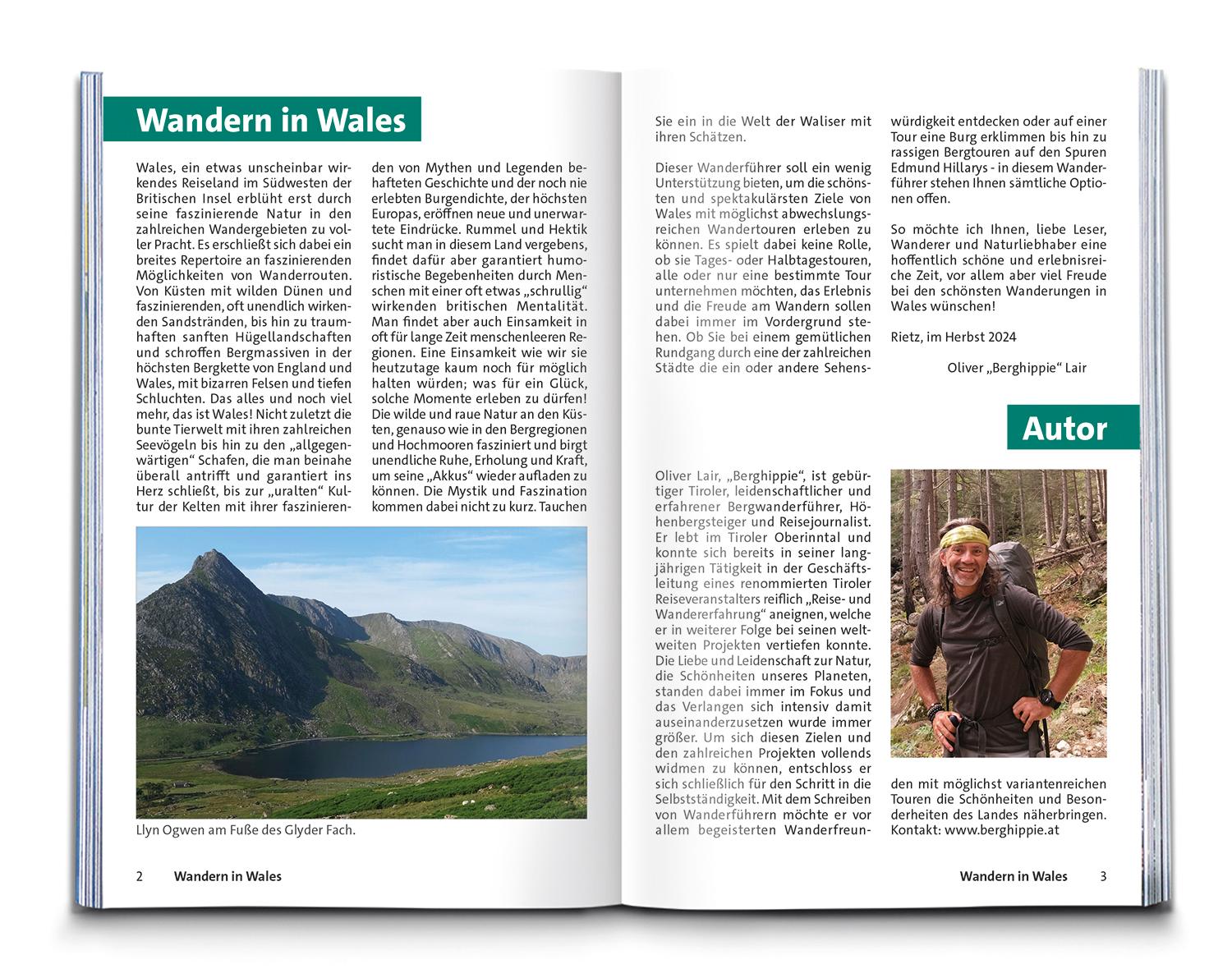 Bild: 9783991542926 | KOMPASS Wanderführer Wales, 60 Touren mit Extra-Tourenkarte | Lair