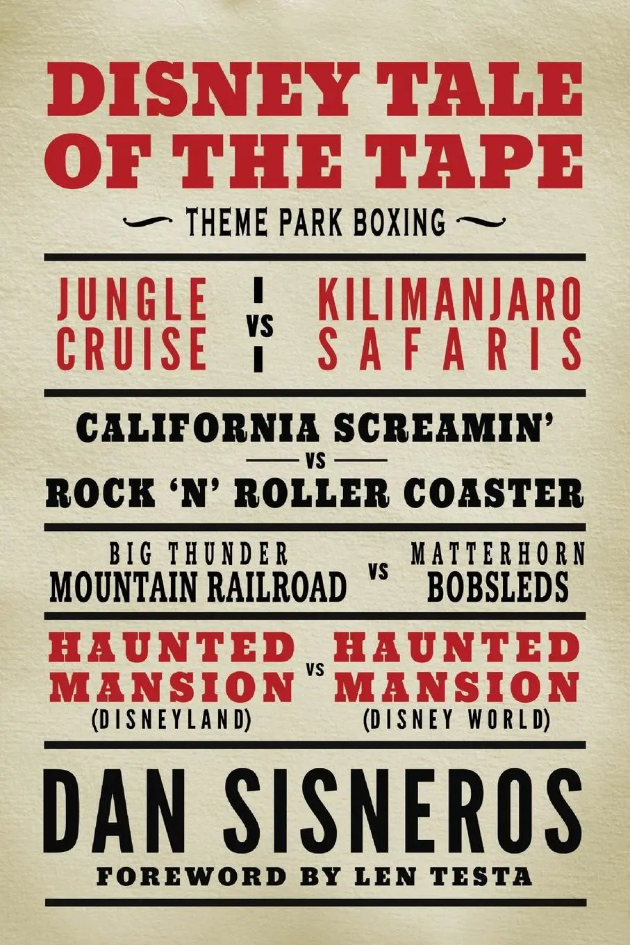Cover: 9798896092926 | Disney Tale of the Tape | Theme Park Boxing | Dan Sisneros | Buch