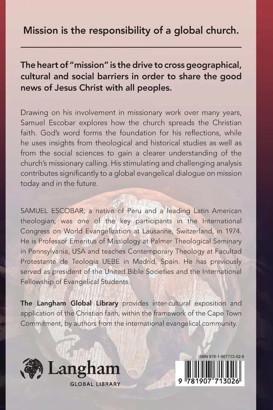 Rückseite: 9781907713026 | A Time for Mission | The Challenge for Global Christianity | Escobar