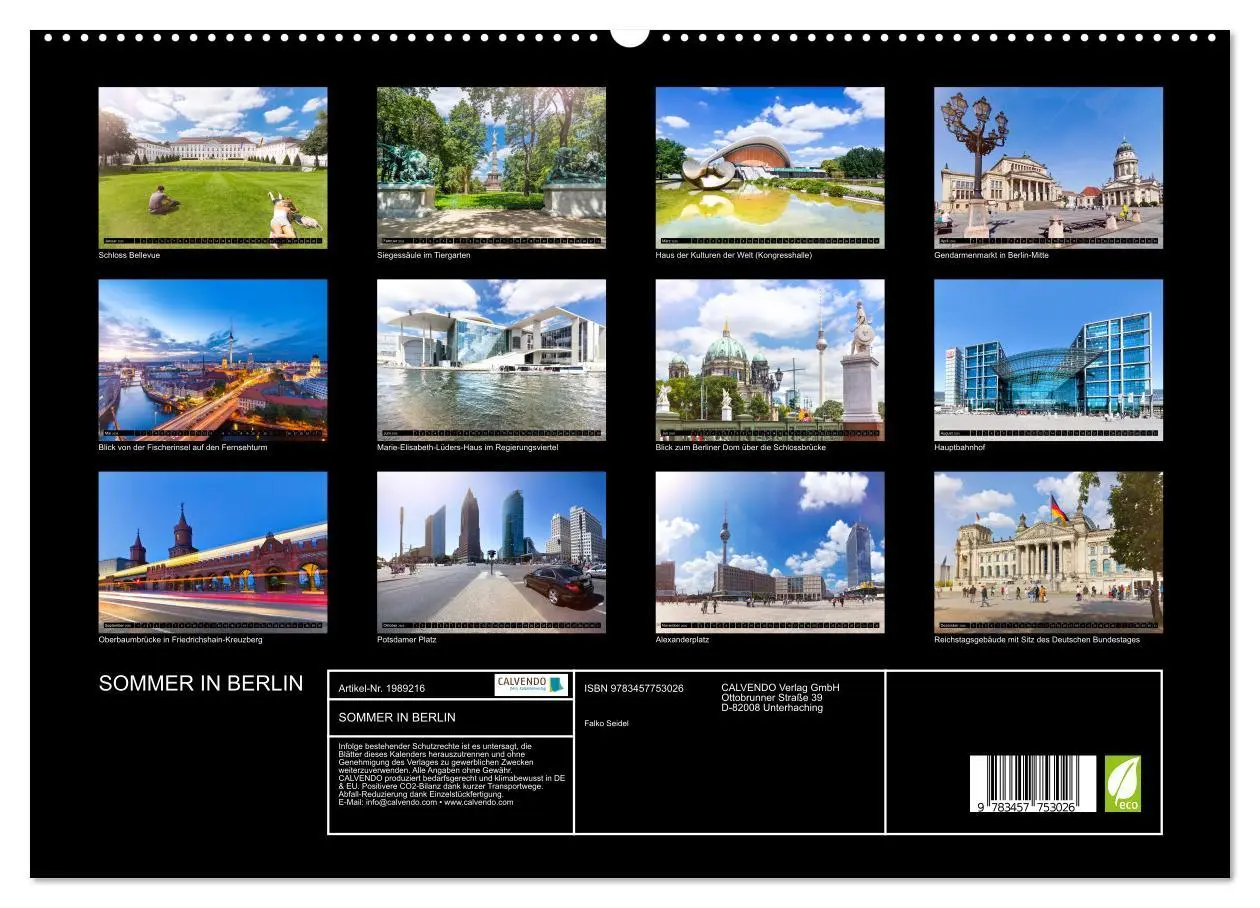 Bild: 9783457753026 | SOMMER IN BERLIN (hochwertiger Premium Wandkalender 2026 DIN A2...