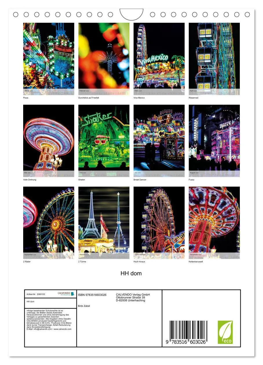 Bild: 9783516603026 | HH dom (Wandkalender 2026 DIN A4 hoch), CALVENDO Monatskalender | 2026
