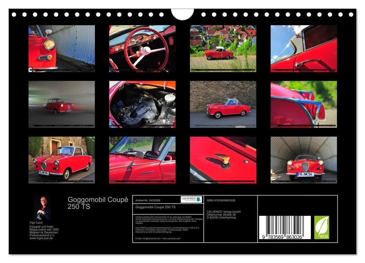 Bild: 9783569863026 | Goggomobil Coupè 250 TS (Wandkalender 2027 DIN A4 quer), CALVENDO...