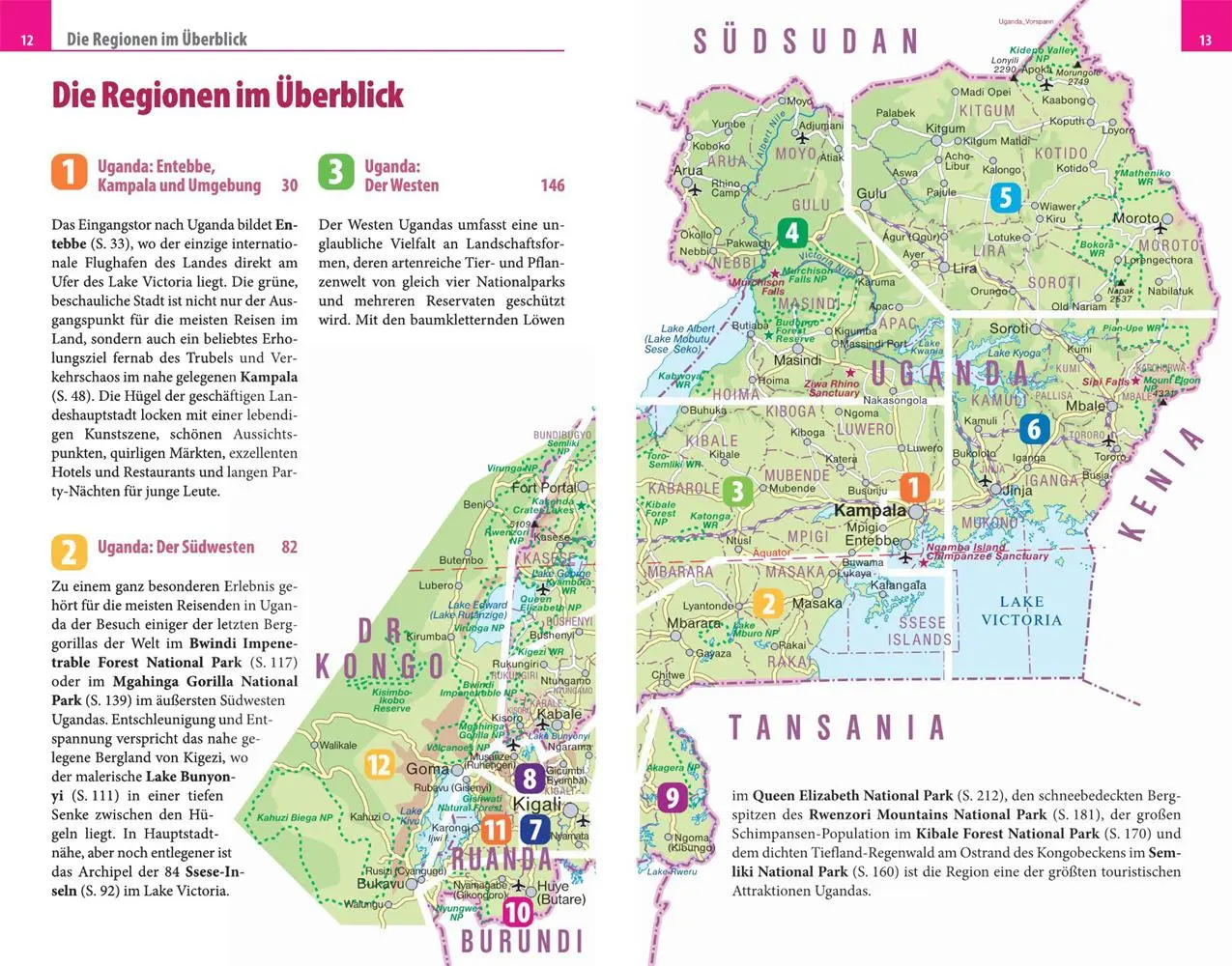 Bild: 9783831733026 | Reise Know-How Reiseführer Uganda, Ruanda, Ost-Kongo | Lübbert (u. a.)