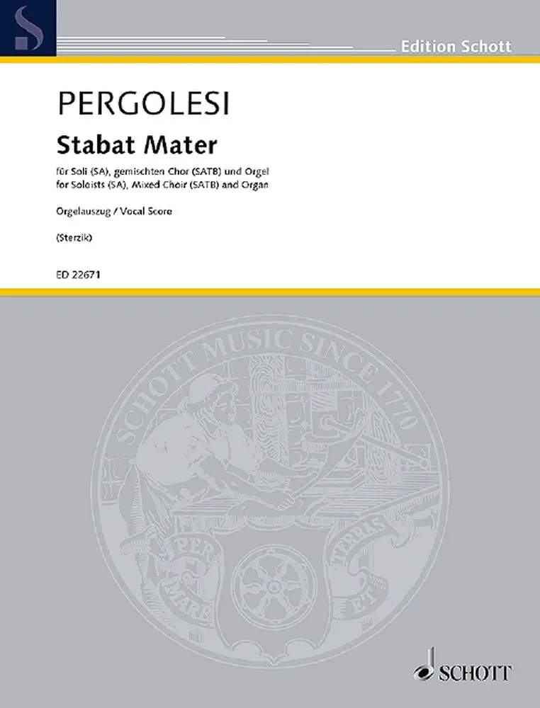 Cover: 9790001163026 | Stabat Mater | Giovanni Battista Pergolesi | Broschüre | Partitur