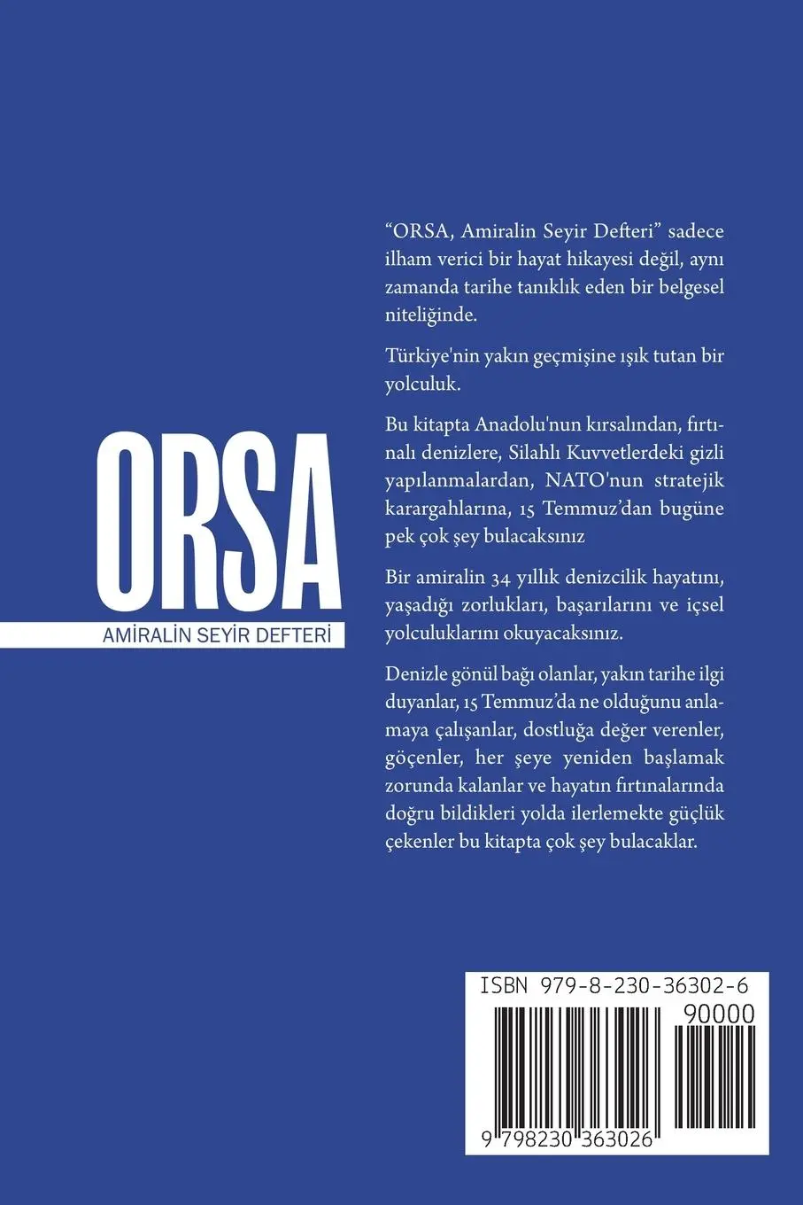 Rückseite: 9798230363026 | ORSA - Amiralin Seyir Defteri | Mustafa Ugurlu | Taschenbuch | 2024