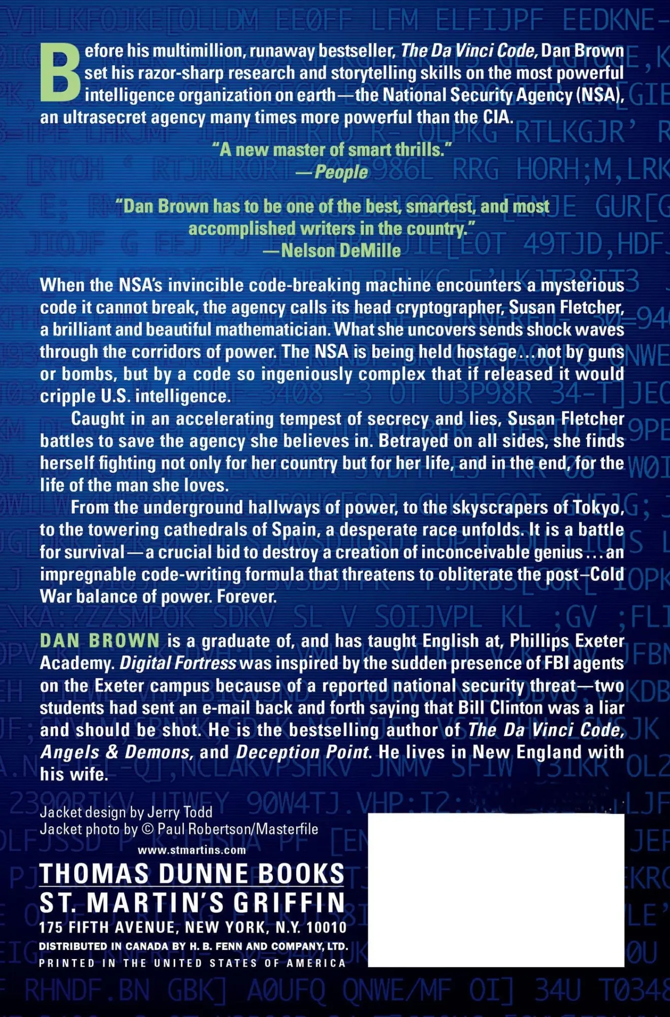 Rückseite: 9780312263126 | Digital Fortress | Dan Brown | Taschenbuch | Kartoniert / Broschiert