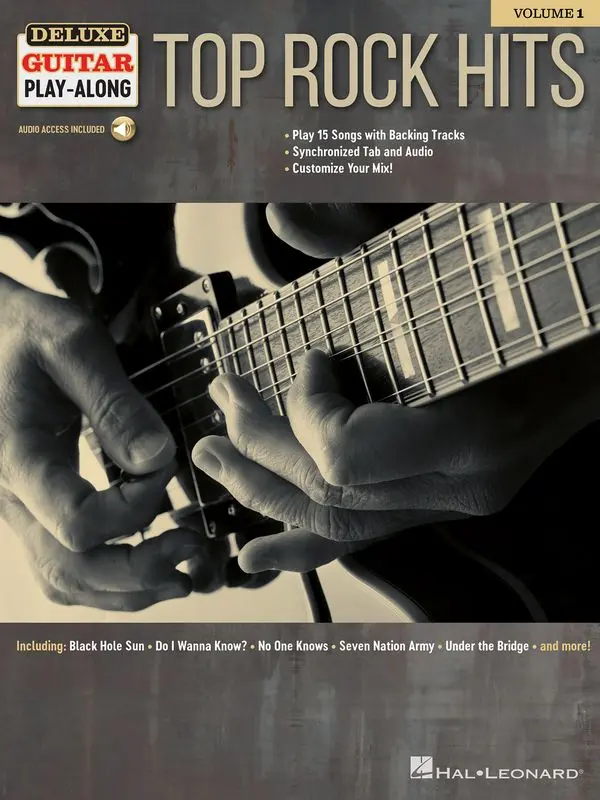 Cover: 9781540003126 | Top Rock Hits | Deluxe Guitar Play-Along Volume 1 | Hal Leonard Corp