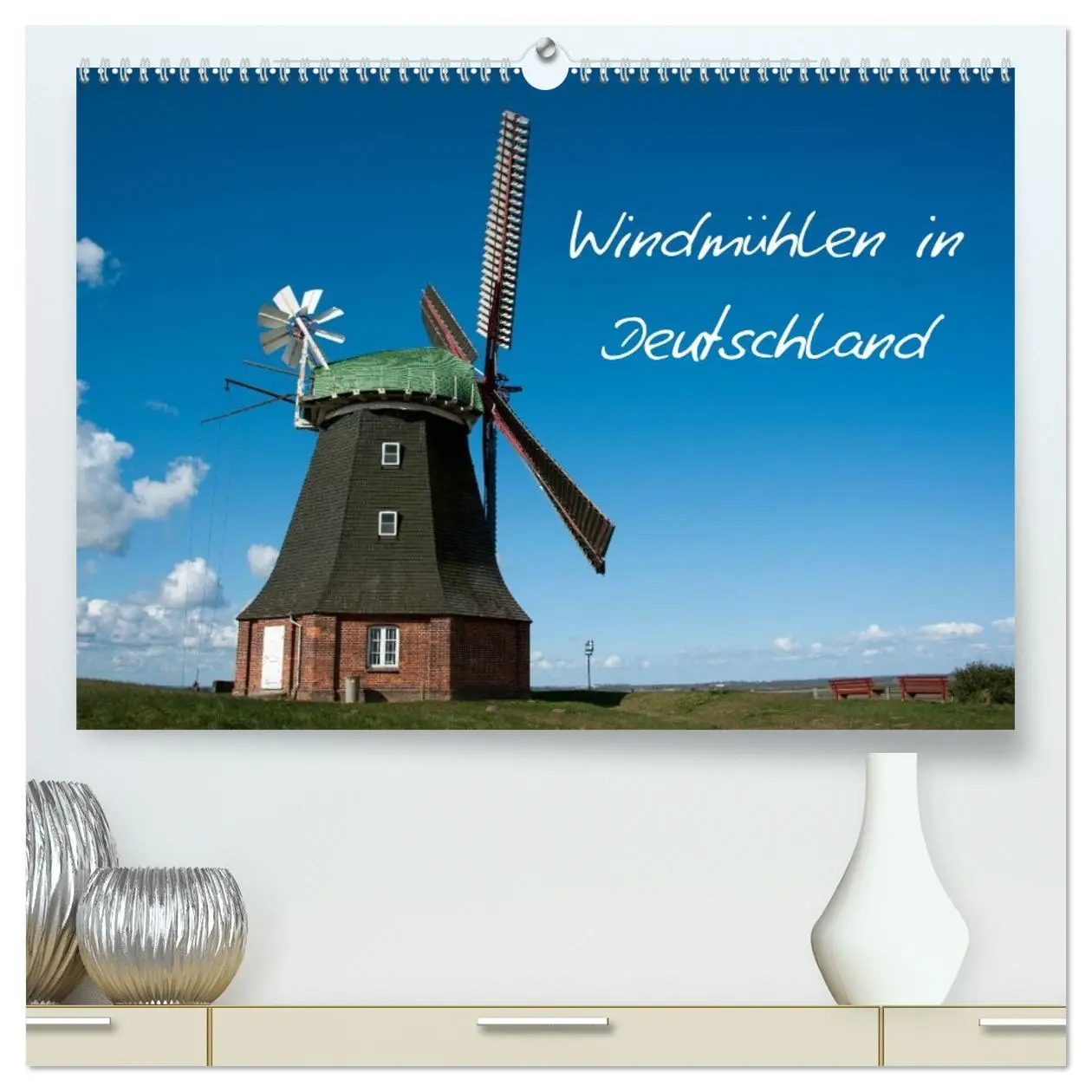Cover: 9783516143126 | Windmühlen in Deutschland (hochwertiger Premium Wandkalender 2026...