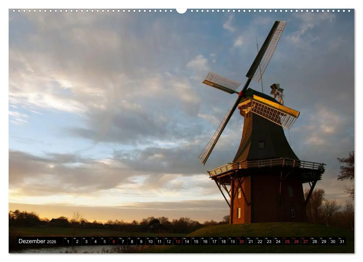 Bild: 9783516143126 | Windmühlen in Deutschland (hochwertiger Premium Wandkalender 2026...