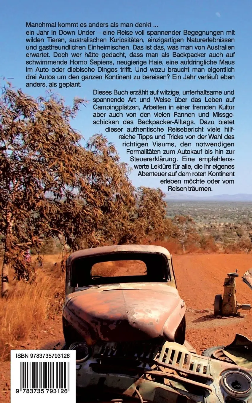 Rückseite: 9783735793126 | Australien anders als gedacht | Anna-Maria Danzeisen | Taschenbuch