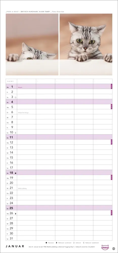 Bild: 9783756413126 | Whiskas Familienplaner 2026 | Kalender | Familienplaner Athesia | 2026