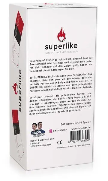 Bild: 8719326363226 | SIMON &amp; JAN - Superlike | Simon &amp; Jan | Spiel | 500 Karten | 2036322