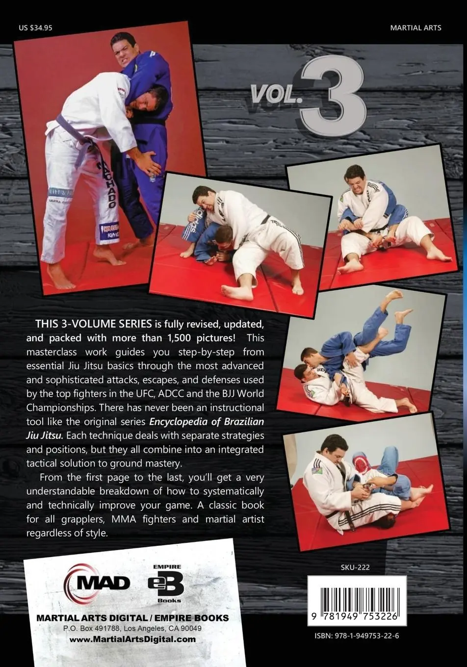 Rückseite: 9781949753226 | Encyclopedia of Brazilian Jiu Jitsu | Volume 3 | Rigan Machado (u. a.)