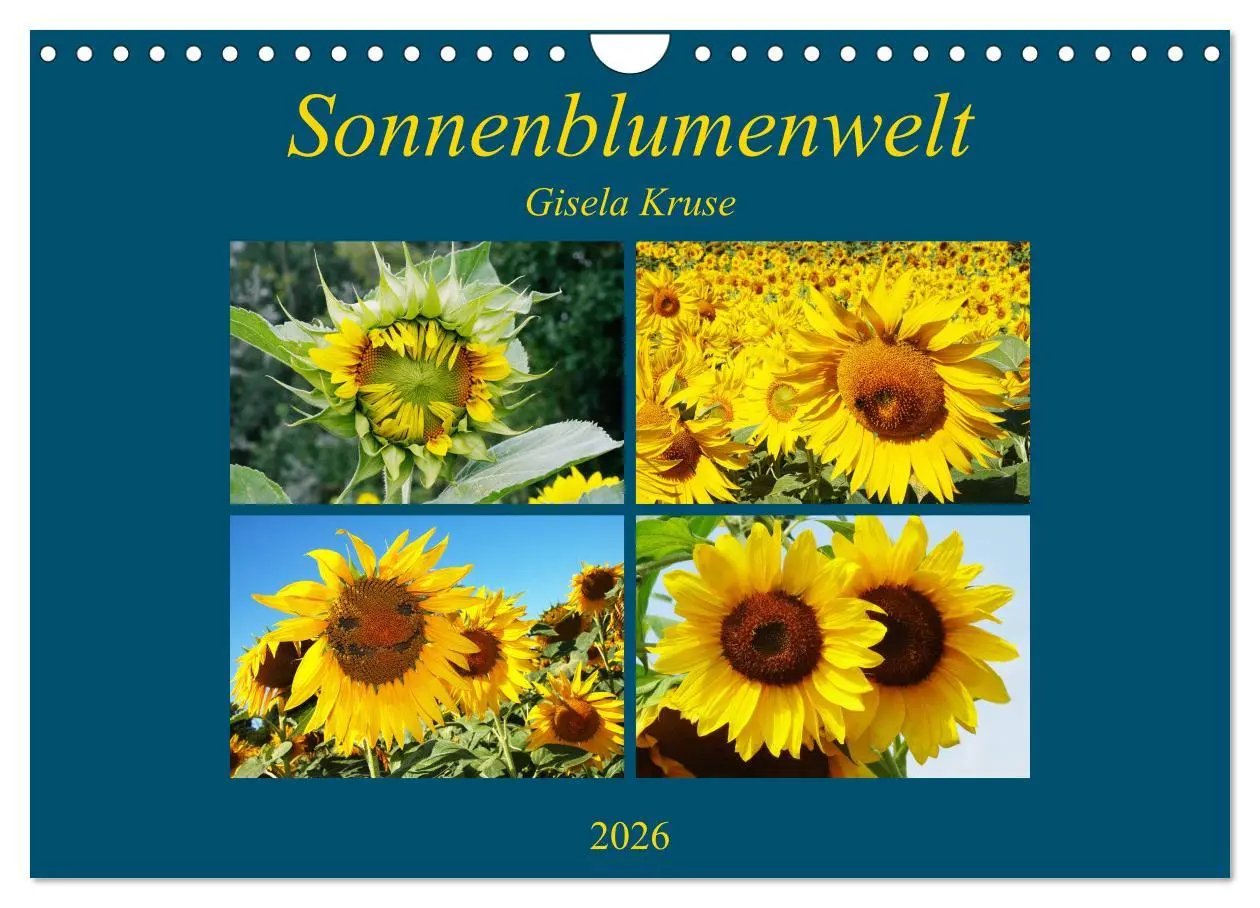 Cover: 9783457803226 | Sonnenblumenwelt (Wandkalender 2026 DIN A4 quer), CALVENDO...