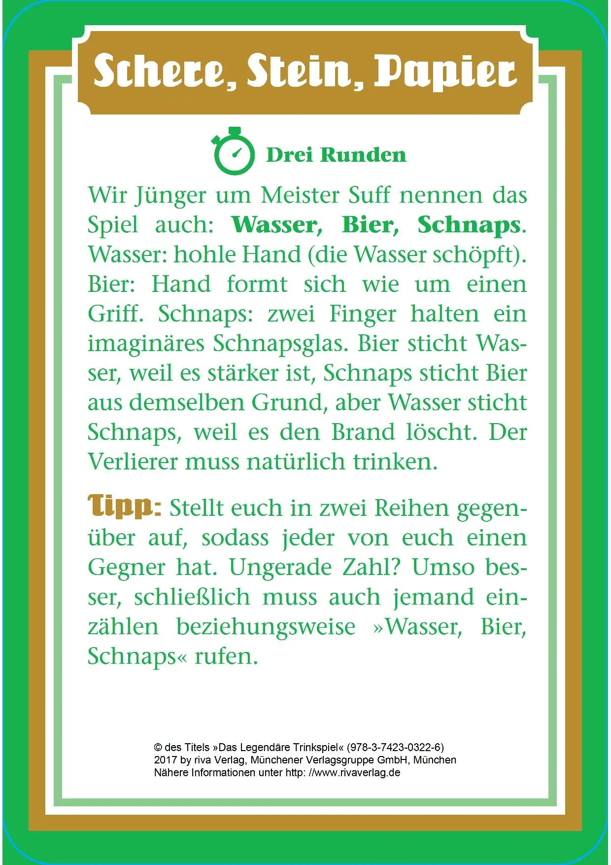 Bild: 9783742303226 | Das legendäre Trinkspiel | Meister Suff | Spiel | Schachtel | 64 S.